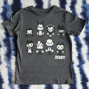 Kids Character Graphic Tee in Dark Gray